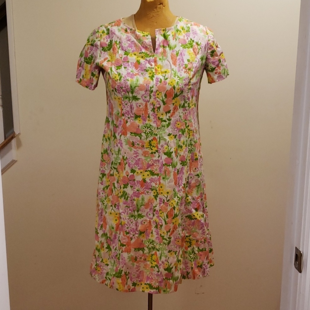 Plus Size Vintage Floral Dress